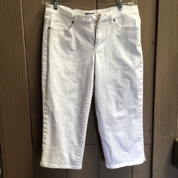 Chaps white cotton capris - Picture 1 of 6